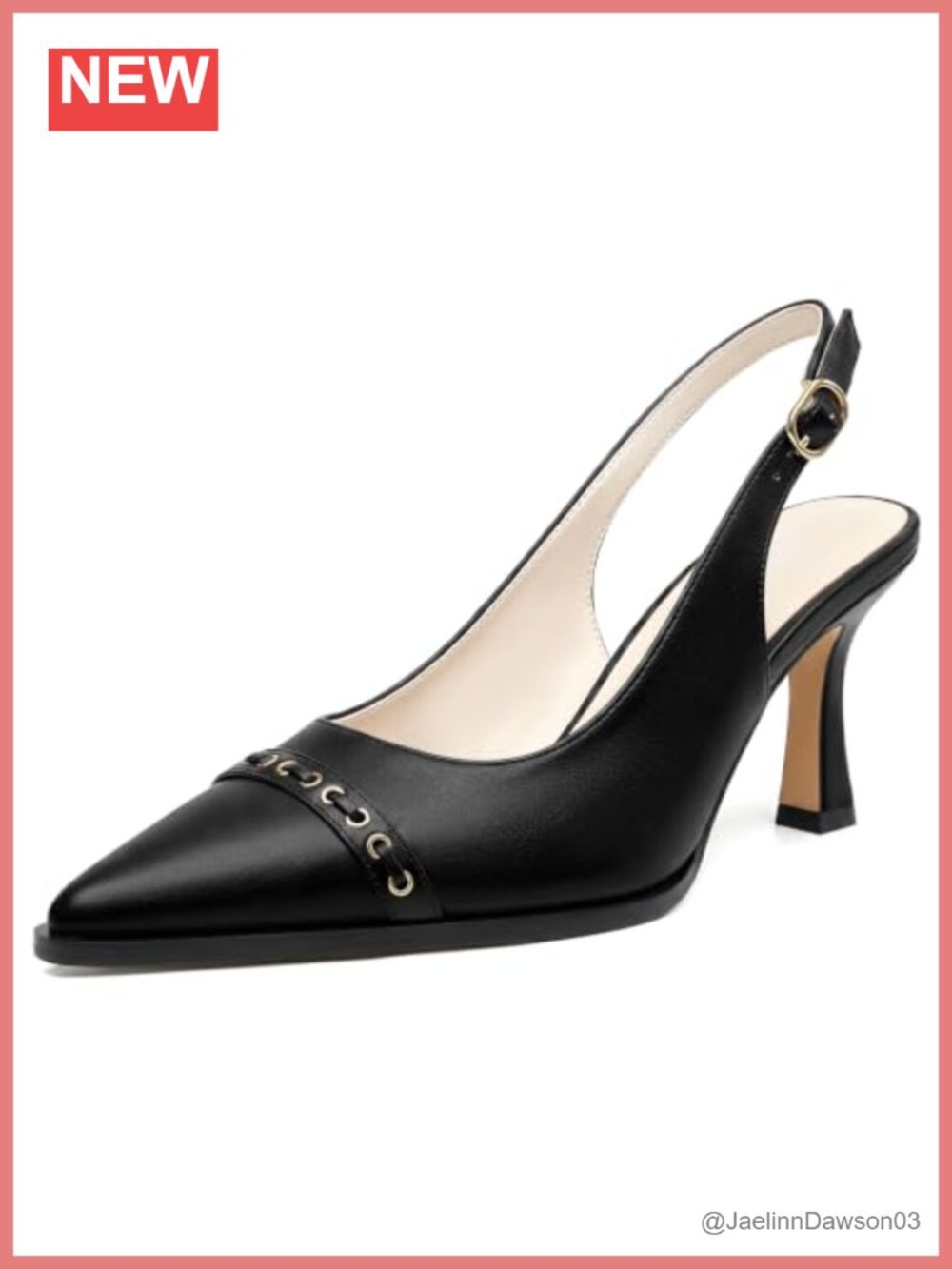 Cow Print Kitten Heel Slingback Pumps for Women Faux Leather Pointed Toe 3.15"